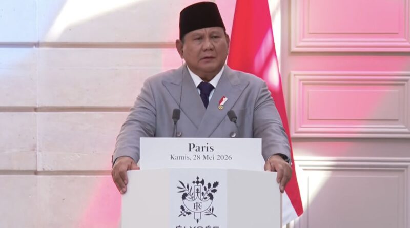 Prabowo Tegaskan Solusi Dua Negara Palestina saat Bertemu Macron di Paris
