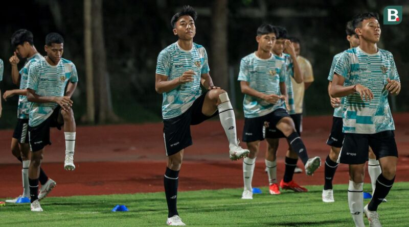 Kapten Timnas Indonesia U-19 I Putu Panji Apriawan di sesi latihan jelang Piala AFF U-19 2026